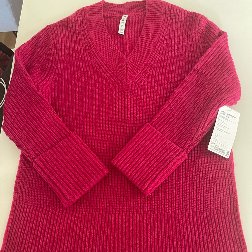 NWT athleta sweater (pink)